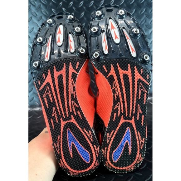 Brooks Women's Track & Field 6-Spike Running Shoes Size 11 Orange - Picture 7 of 9